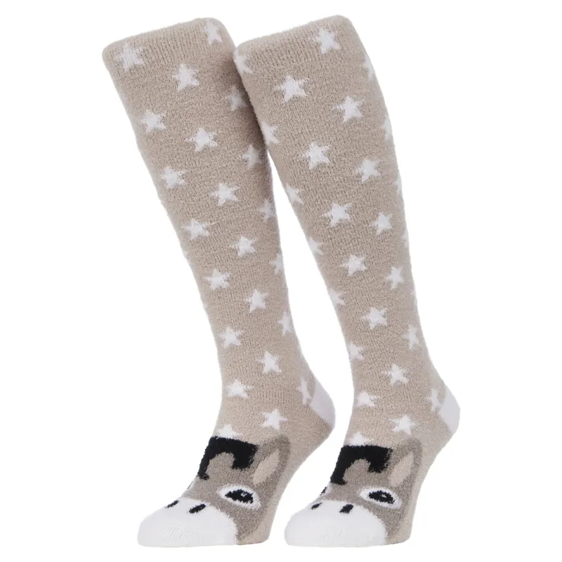 LeMieux Fluffy Character Adults Socks - Donkey