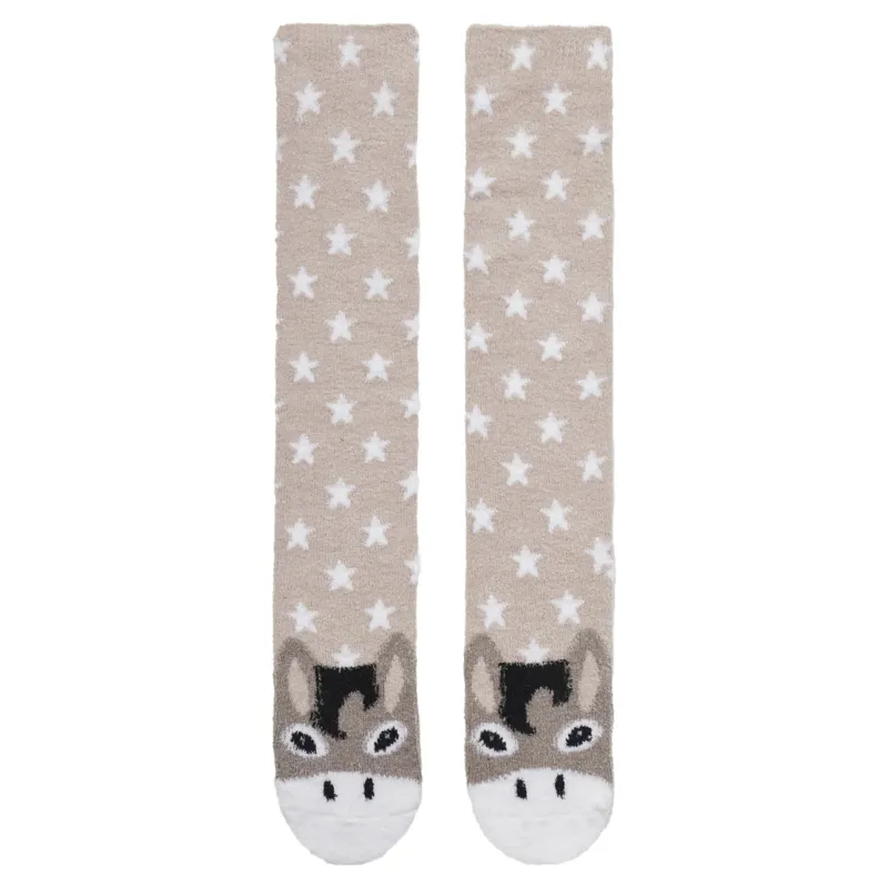 LeMieux Fluffy Character Adults Socks - Donkey-1