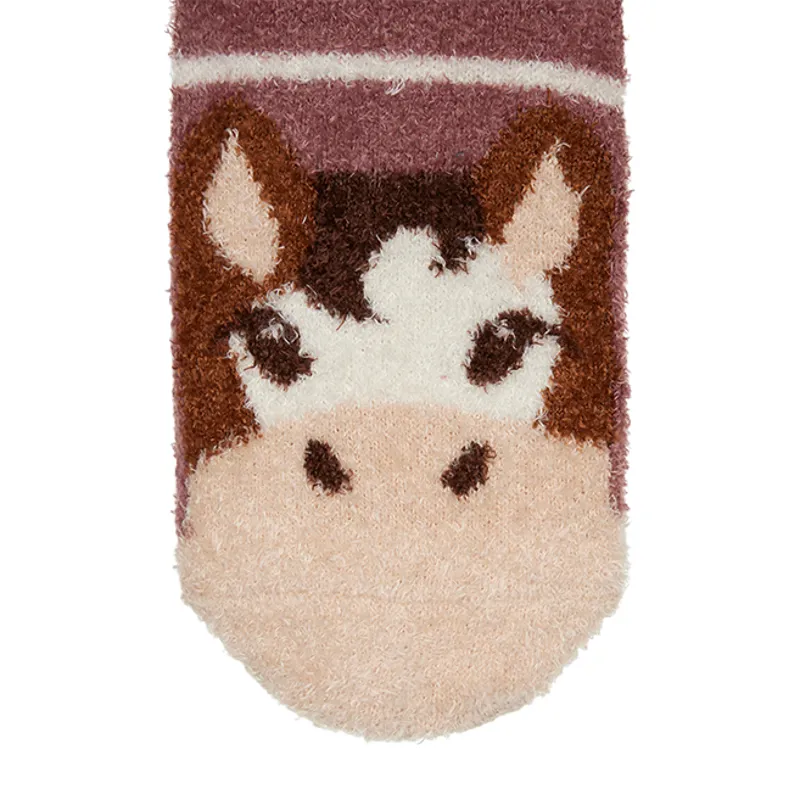 LeMieux Mini Fluffy Character Junior Socks - Duke-2