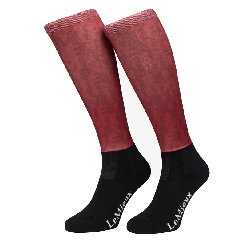 LeMieux Footsie Kids Tall Riding Socks - Casey Ember