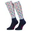 LeMieux Footsie Adults Tall Riding Socks - Flamingo 