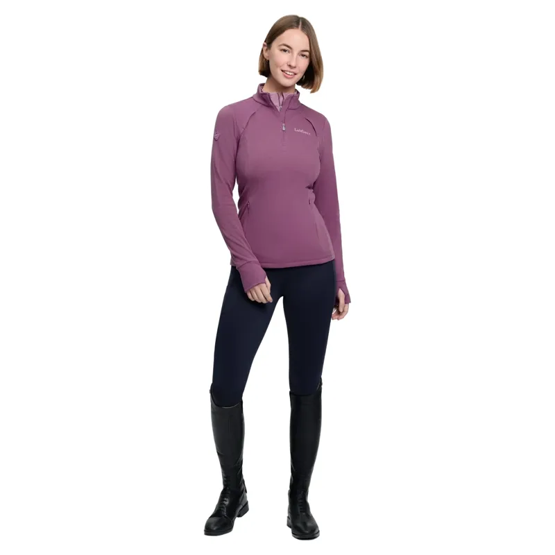 LeMieux Frances Womens 1/4 Zip Fleece - Mallow-2