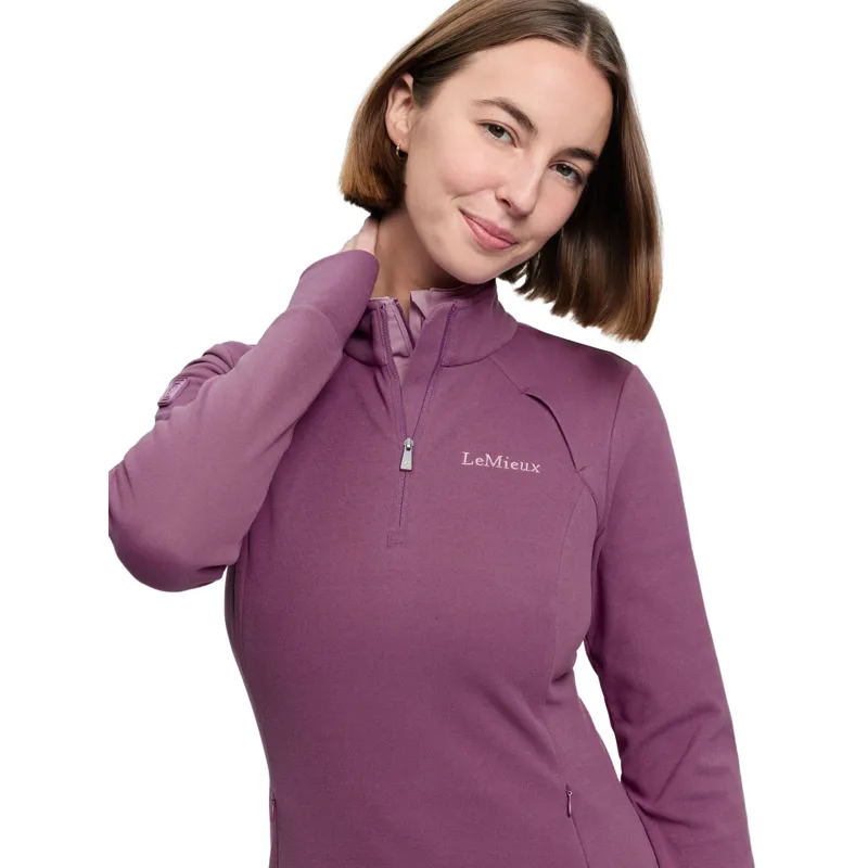 LeMieux Frances Womens 1/4 Zip Fleece - Mallow-4