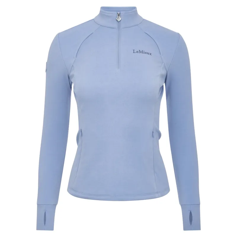 LeMieux Frances Womens 1/4 Zip Fleece - Powder Blue-1