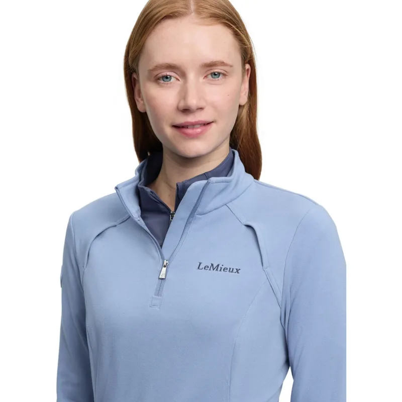 LeMieux Frances Womens 1/4 Zip Fleece - Powder Blue-5