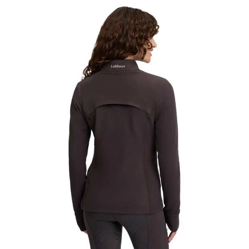 LeMieux Frances Womens 1/4 Zip Fleece - Cocoa-3