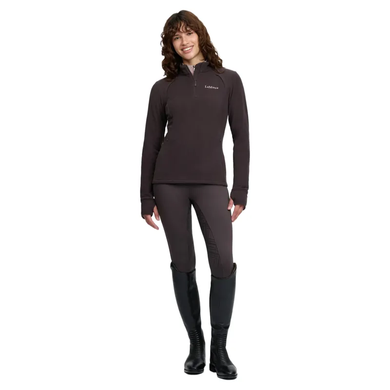 LeMieux Frances Womens 1/4 Zip Fleece - Cocoa-6