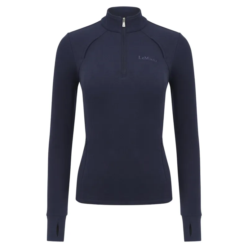 LeMieux Frances Womens 1/4 Zip Fleece - Navy-1