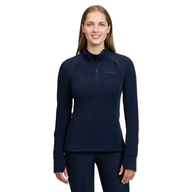 LeMieux Frances Womens 1/4 Zip Fleece - Navy