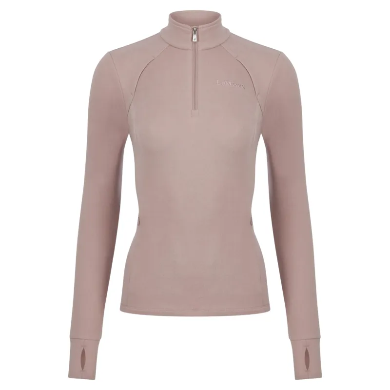 LeMieux Frances Womens 1/4 Zip Fleece - Wild Rose-1