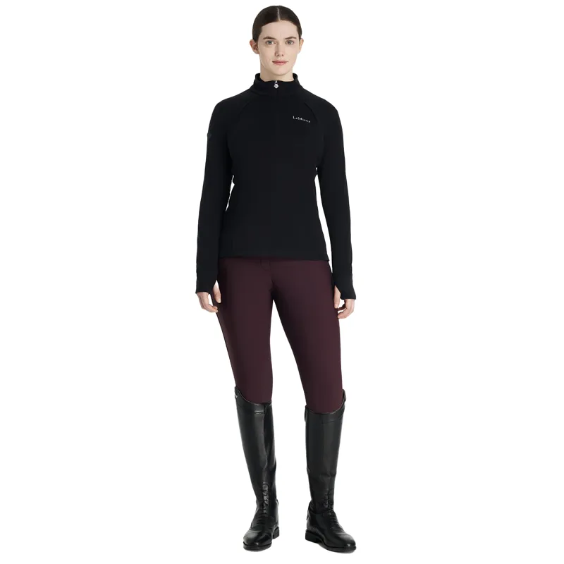 LeMieux Frances Womens 1/4 Zip Fleece - Black-3