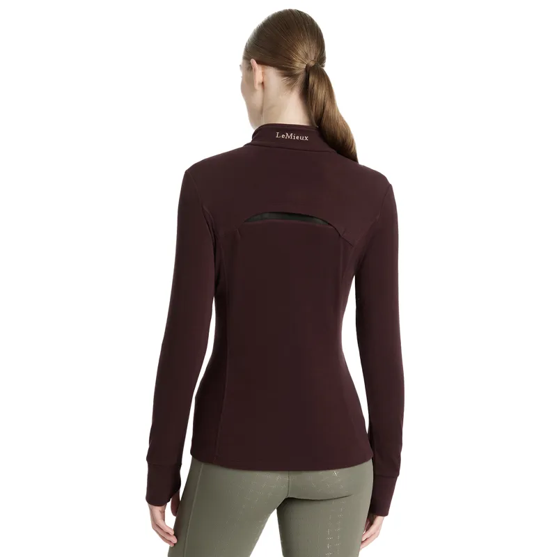 LeMieux Frances Womens 1/4 Zip Fleece - Damson-1