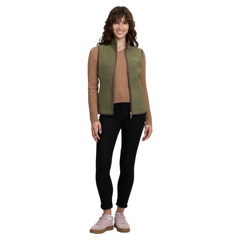 LeMieux Frankie Womens Fleece Gilet - Willow Green-2