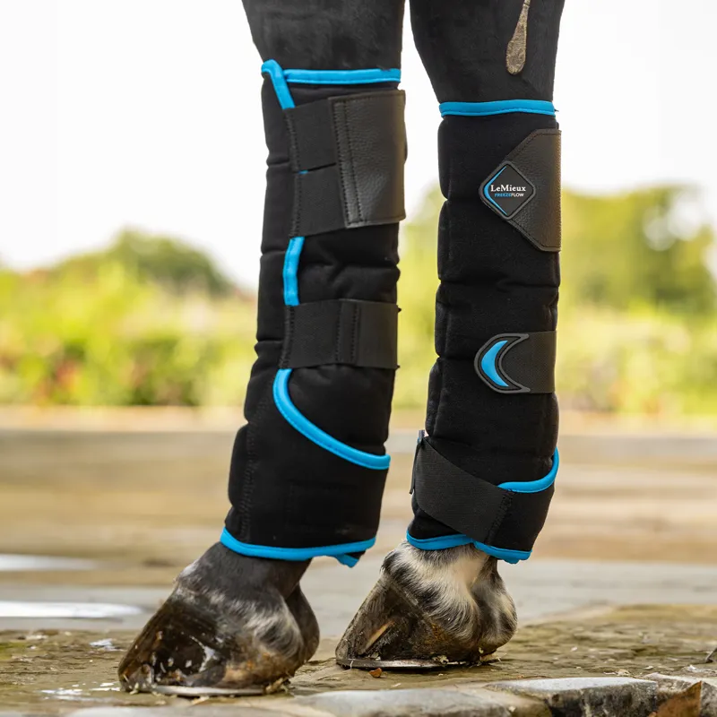 LeMieux Freeze Flow Ice Hind Boots - Black-1