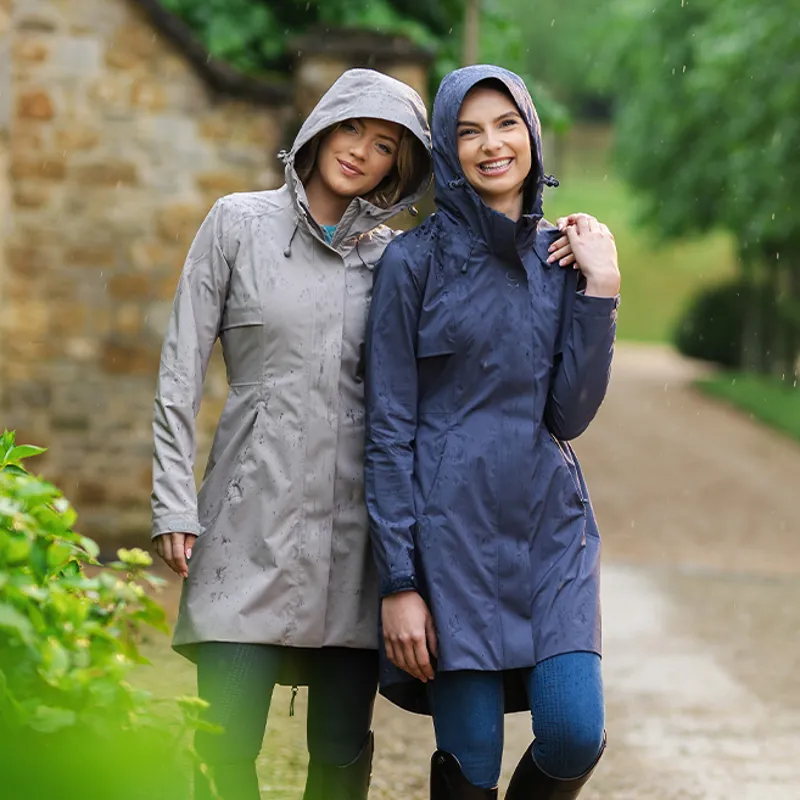 LeMieux Grace Ladies Long Waterproof Jacket - Pecan-5