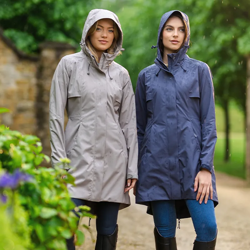 LeMieux Grace Ladies Long Waterproof Jacket - Pecan-6