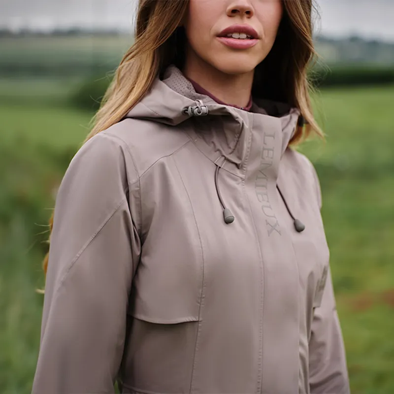 LeMieux Grace Ladies Long Waterproof Jacket - Pecan-9