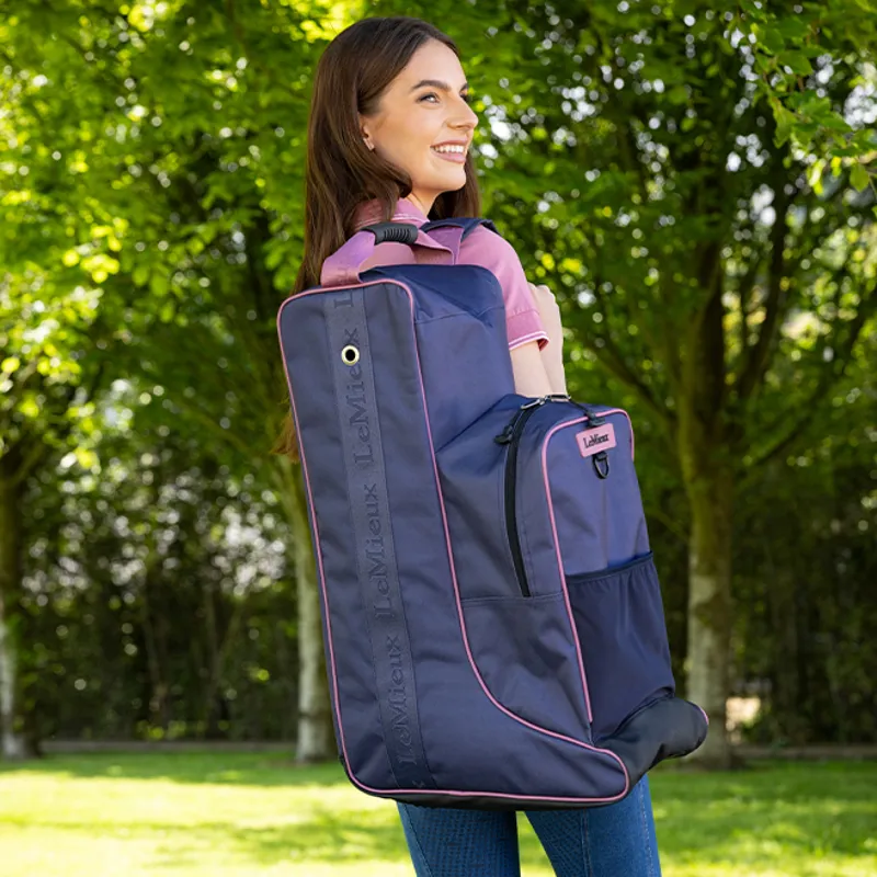 LeMieux Boot and Hat Bag - Dusk Blue-1