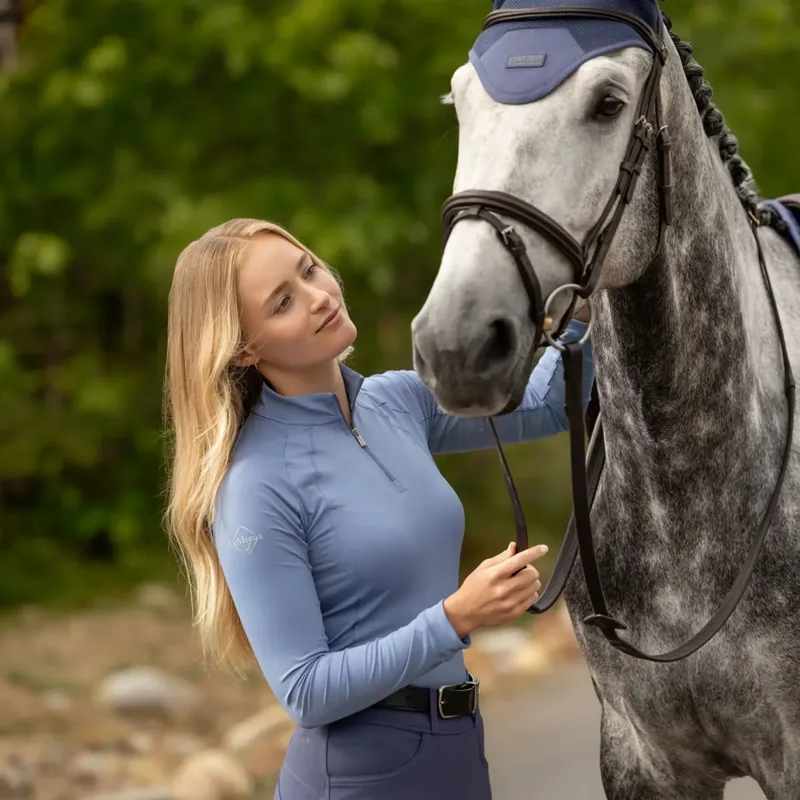 LeMieux Halle Womens Lightweight Base Layer - Powder Blue-7