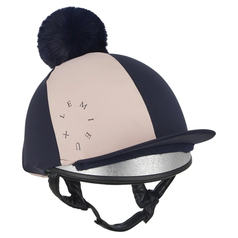 LeMieux Harlequin Hat Silk - Navy/Petal