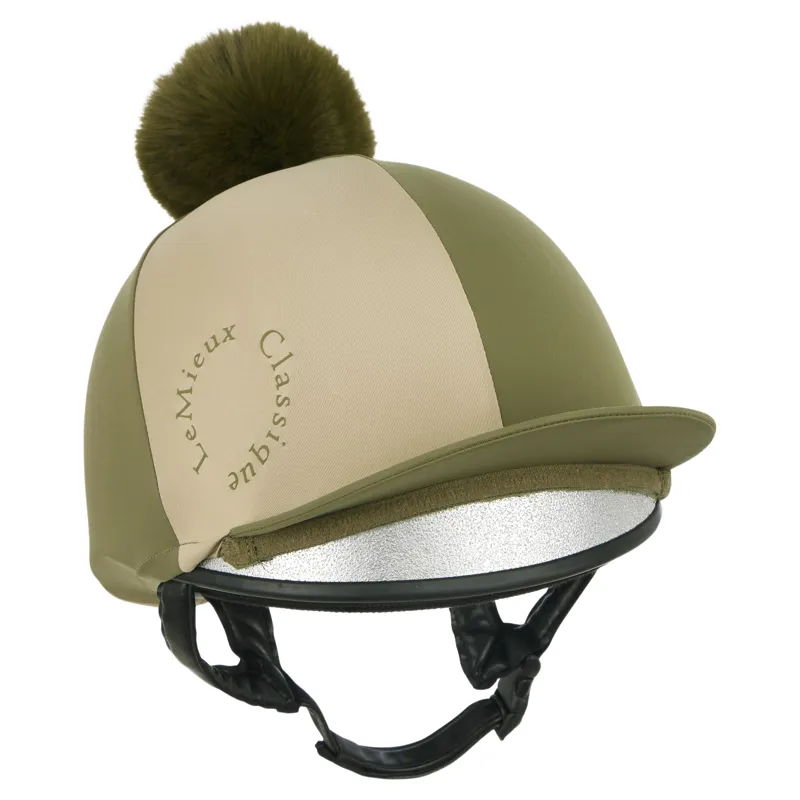 LeMieux Harlequin Hat Silk - Willow/Pear