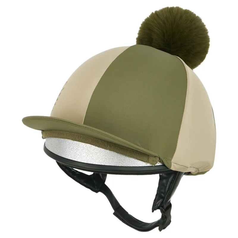 LeMieux Harlequin Hat Silk - Willow/Pear-4