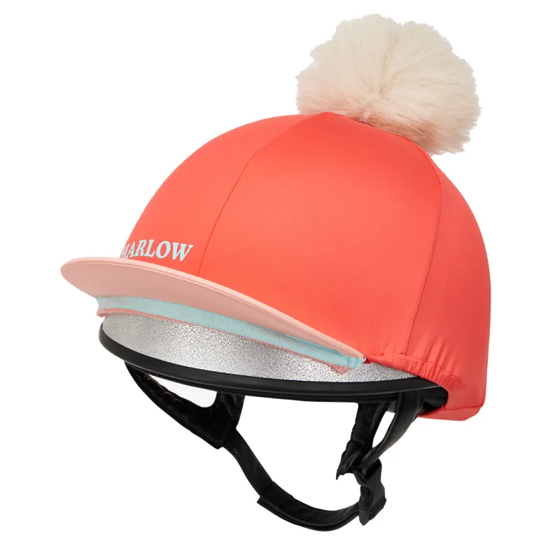 LeMieux x Harlow Hat Silk - Coral Crush-2
