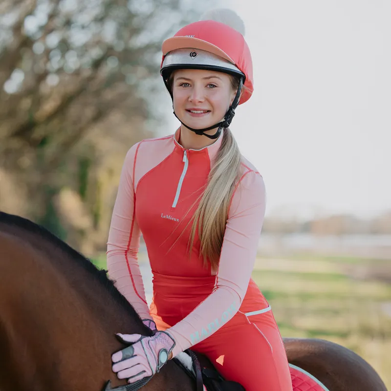 LeMieux x Harlow Young Rider Short Sleeve Base Layer - Sugar Pink-4