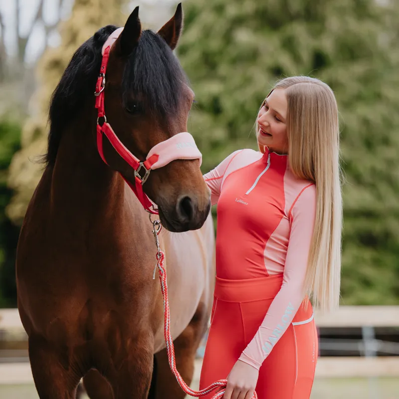LeMieux x Harlow Young Rider Short Sleeve Base Layer - Sugar Pink-6