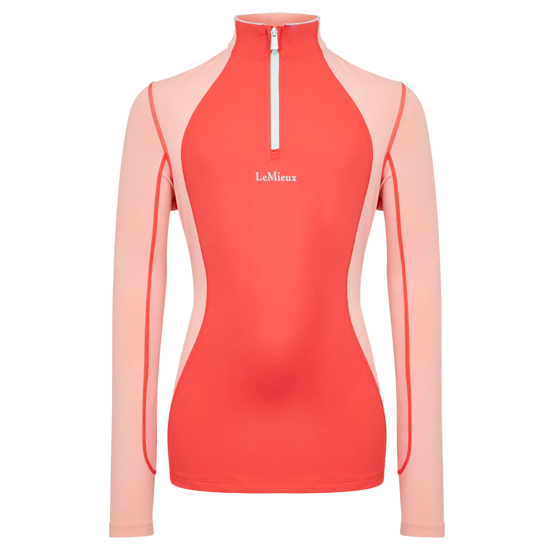 LeMieux x Harlow Young Rider Long Sleeve Base Layer - Coral Crush