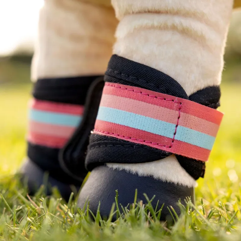 LeMieux Harlow Mini Toy Pony Grafter Boots - Coral Crush-1