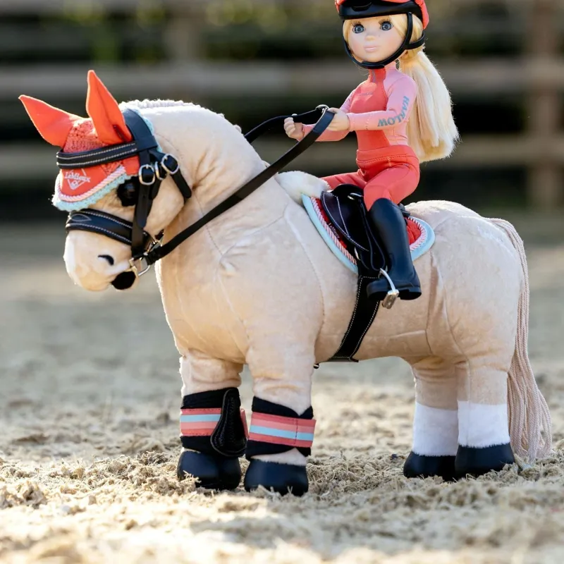LeMieux Harlow Mini Toy Pony Saddlecloth - Coral Crush-1