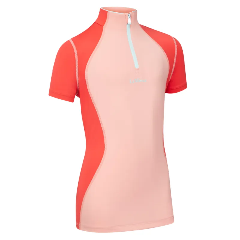 LeMieux x Harlow Young Rider Short Sleeve Base Layer - Sugar Pink-1