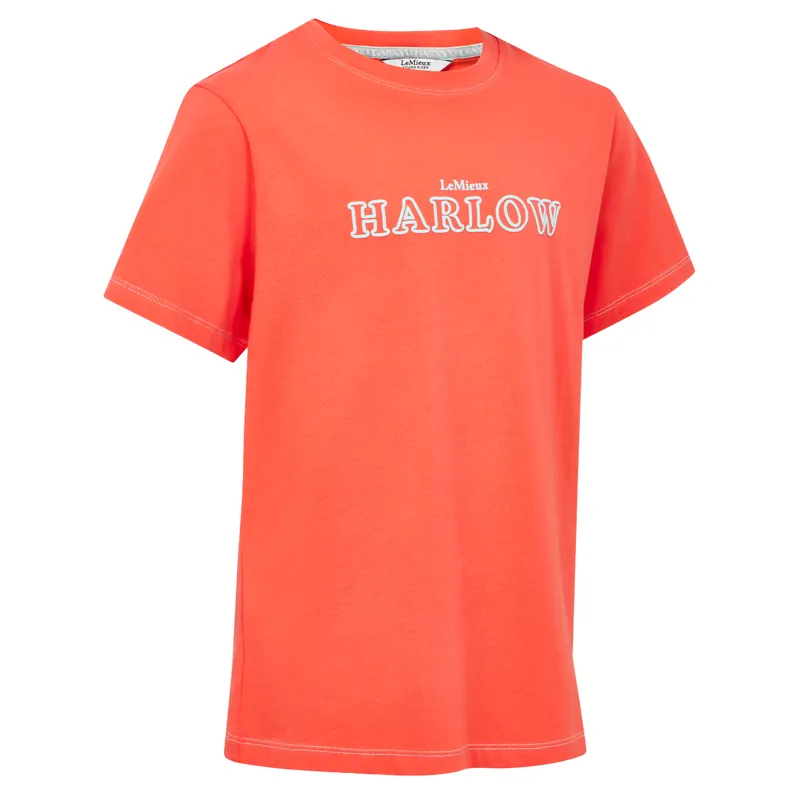 LeMieux x Harlow Junior Girls Tee - Coral Crush-2