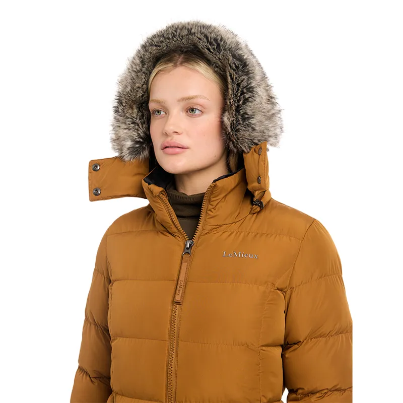 LeMieux Harper Ladies Longline Puffer Jacket - Ginger-8