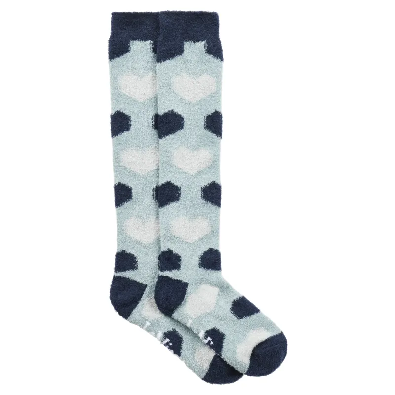 LeMieux Heart Fluffies Adults Socks - Aloe-2