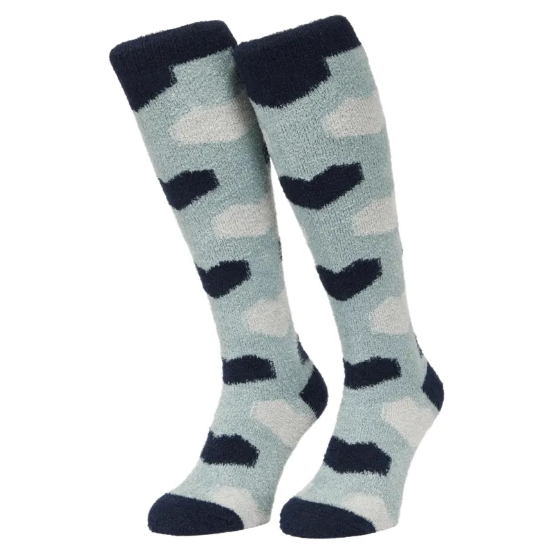 LeMieux Heart Fluffies Adults Socks - Aloe