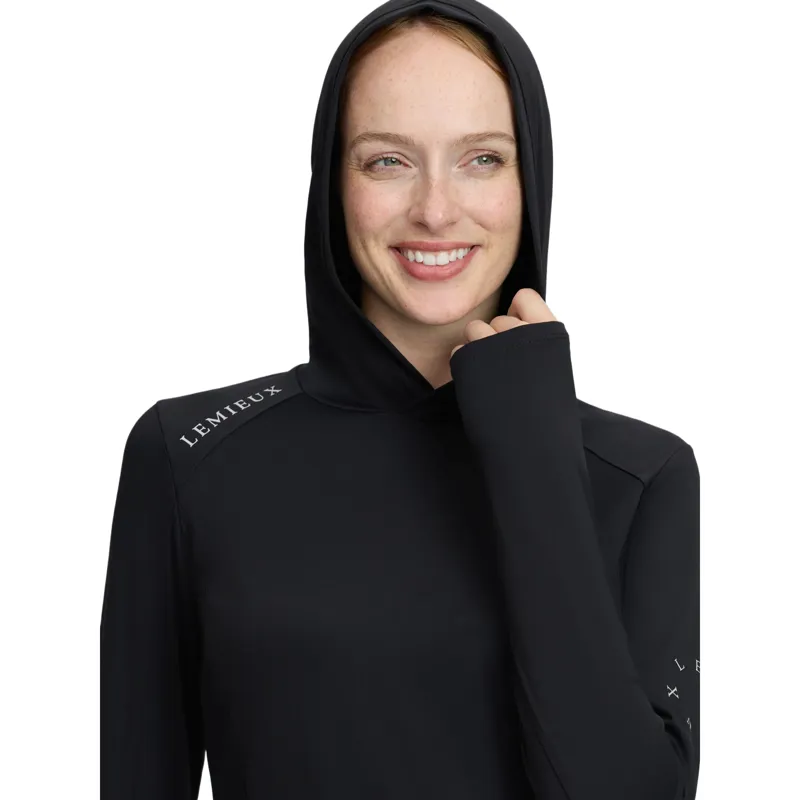 LeMieux Heidi Womens Hooded Mid Layer - Black-3