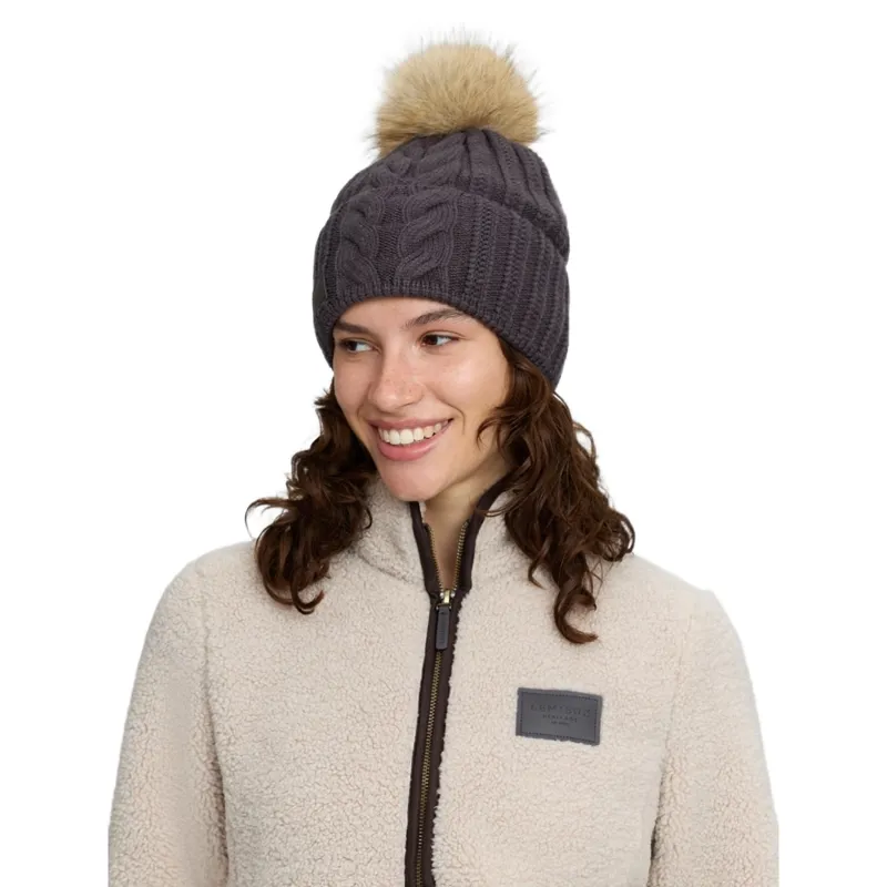 LeMieux Heritage Knit Beanie - Cocoa-1