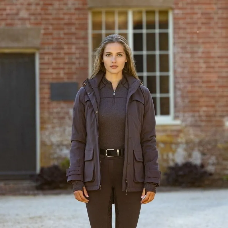 LeMieux Heritage Beatrice Womens Waterproof Coat - Cocoa-1