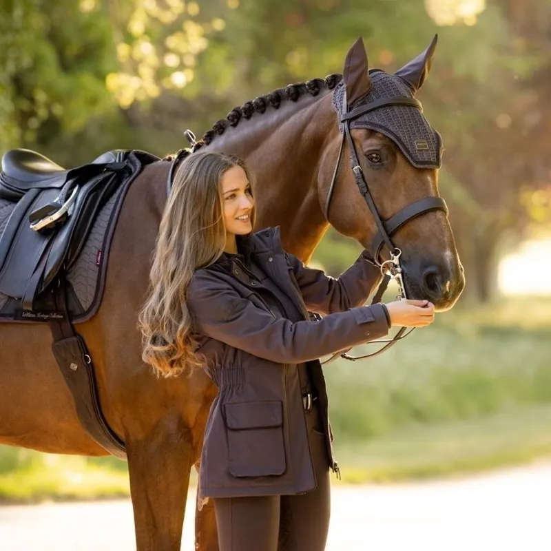 LeMieux Heritage Beatrice Womens Waterproof Coat - Cocoa-9