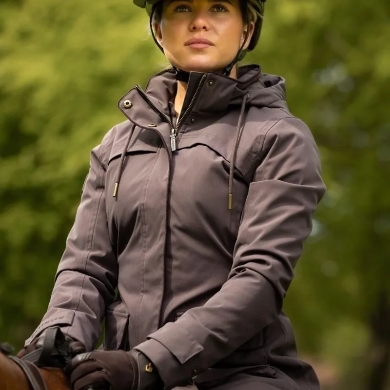 LeMieux Heritage Beatrice Womens Waterproof Coat - Cocoa-6