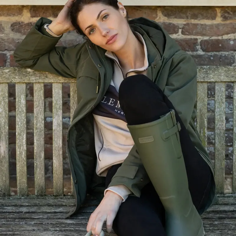 LeMieux Heritage Beatrice Womens Waterproof Coat - Olive-4