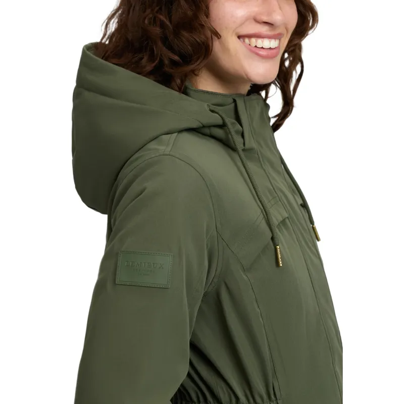 LeMieux Heritage Beatrice Womens Waterproof Coat - Olive-5