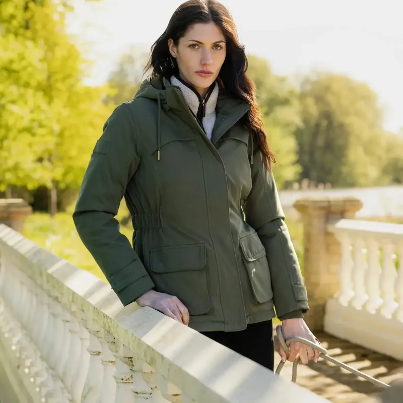 LeMieux Heritage Beatrice Womens Waterproof Coat - Olive-6