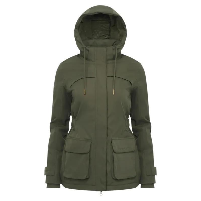 LeMieux Heritage Beatrice Womens Waterproof Coat - Olive-1