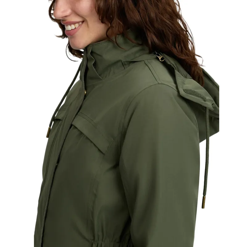 LeMieux Heritage Beatrice Womens Waterproof Coat - Olive-7