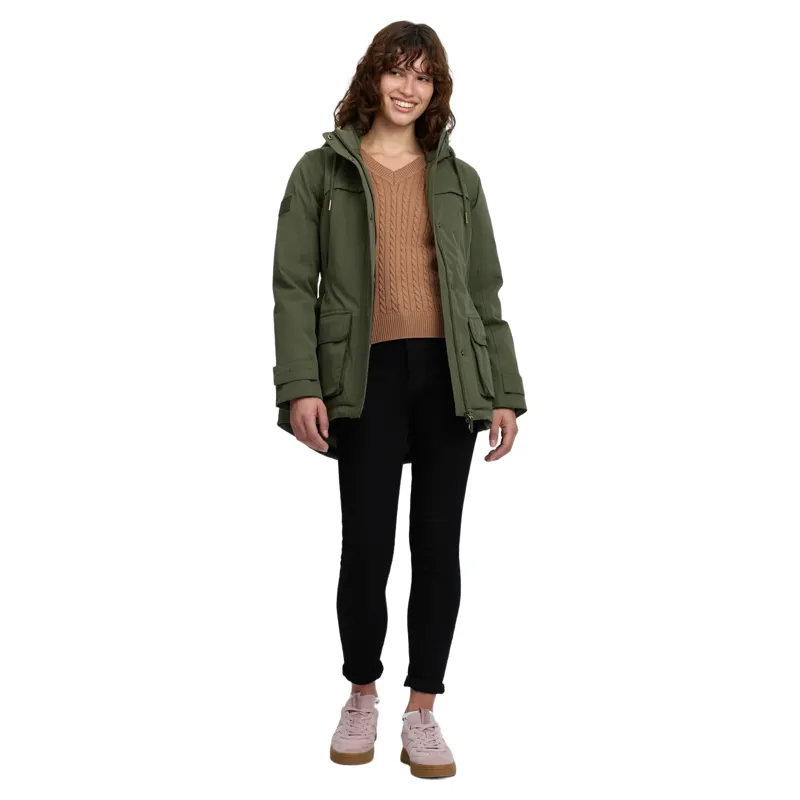 LeMieux Heritage Beatrice Womens Waterproof Coat - Olive-3