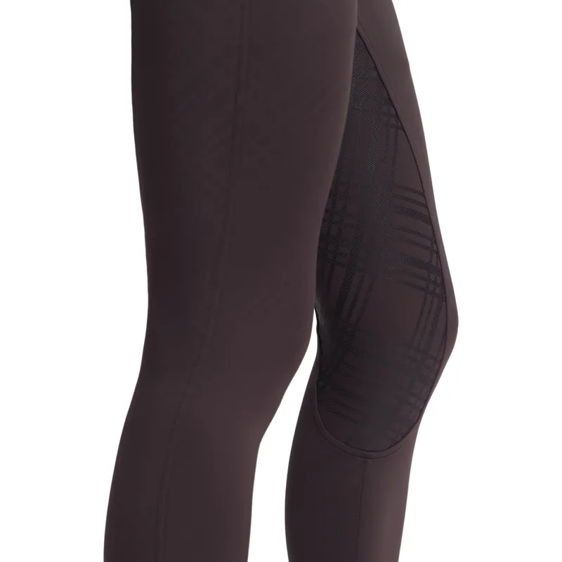 LeMieux Heritage Check Full Grip Womens Bregging Riding Tights - Cocoa-3