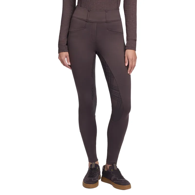 LeMieux Heritage Check Full Grip Womens Bregging Riding Tights - Cocoa